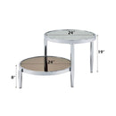Abbe - Coffee Table - Glass & Chrome Finish - Atlantic Fine Furniture Inc