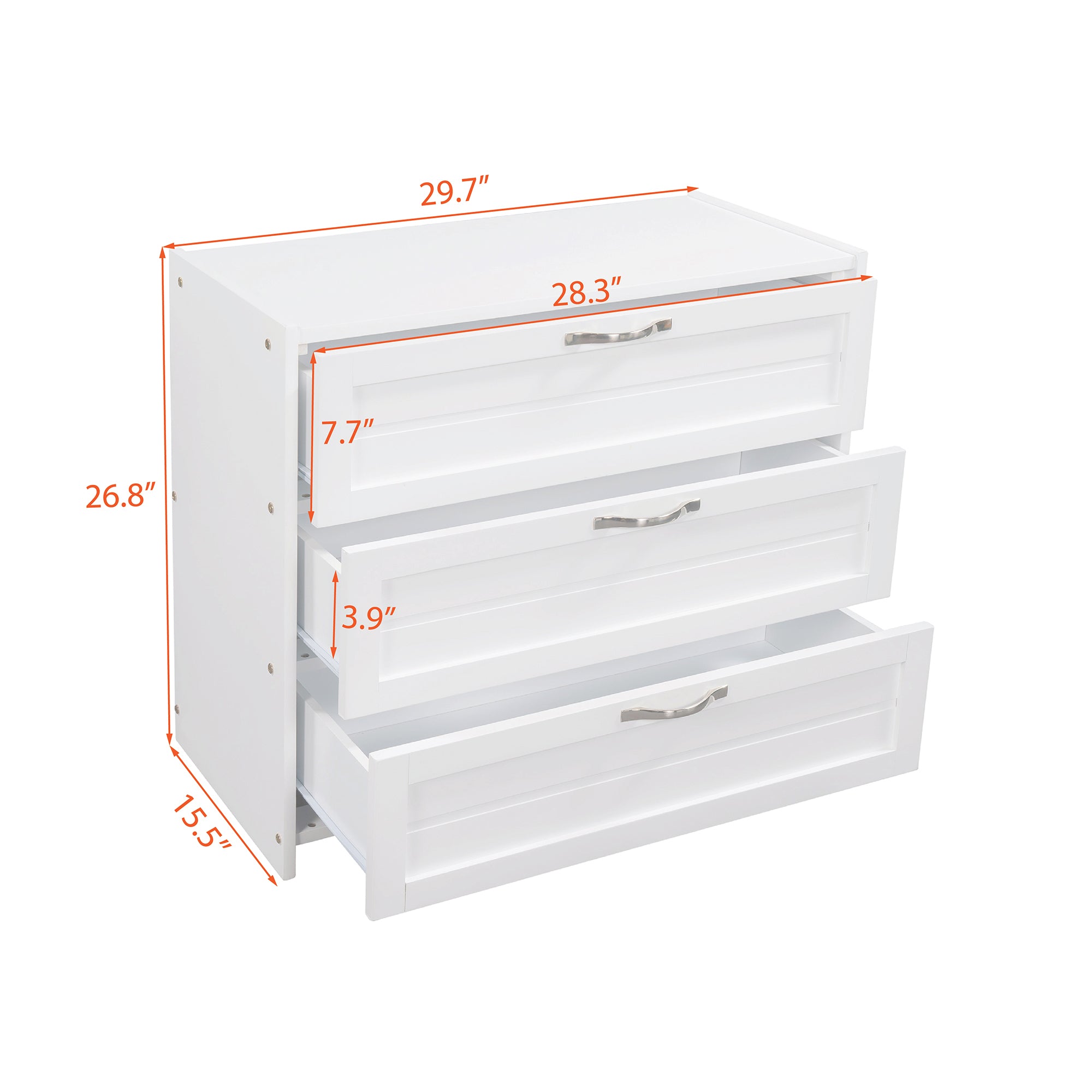 Low Twin Size Loft Bed with Cabinets, Shelves and Slide - White(OLD SKU :LP000503AAK) - Atlantic Fine Furniture Melbourne FL
