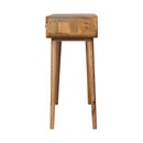 Curved Hallway Table - Oak