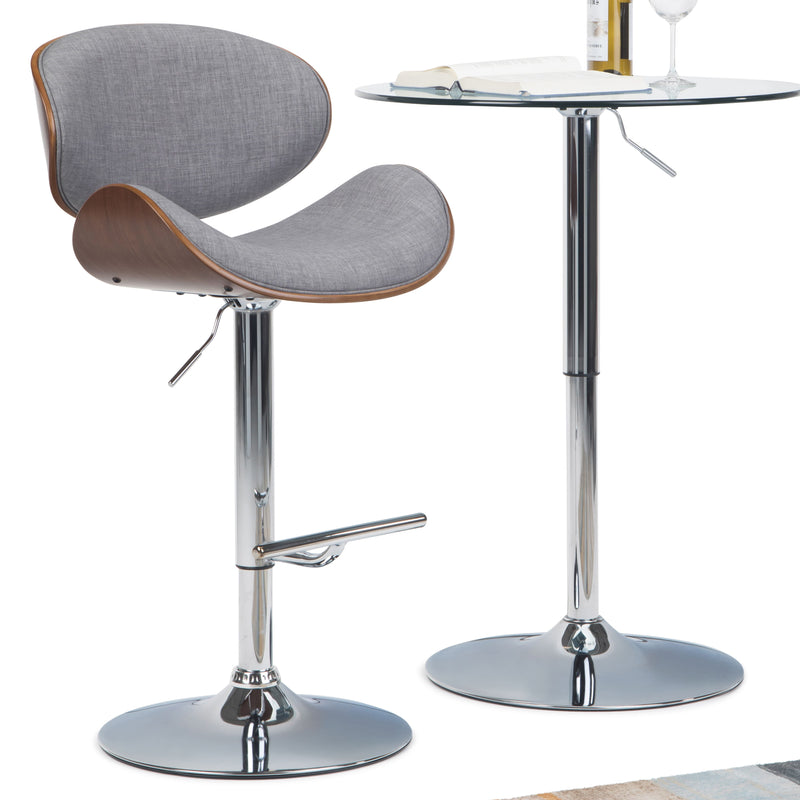 Marana - Multifunctional Handcrafted Bentwood Adjustable Swivel Bar Stool