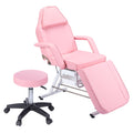 72.8" Massage Salon Tattoo Chair With Two Trays Esthetician Bed With Hydraulic Stool, Multi-Purpose 3-Section Facial Bed Table, Adjustable Beauty Barber Spa Beauty Equipment