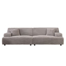 Modern Comfortable Cloud Sofa, Soft Plush Corduroy With Square Armrests