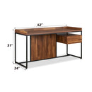 Sara - Desk - Walnut & Sandy Black - Atlantic Fine Furniture Inc