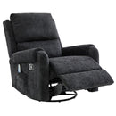 Manual Recliner Massage Chair With Swivel Rocker, 8 Massage Modes, Side Storage Pocket