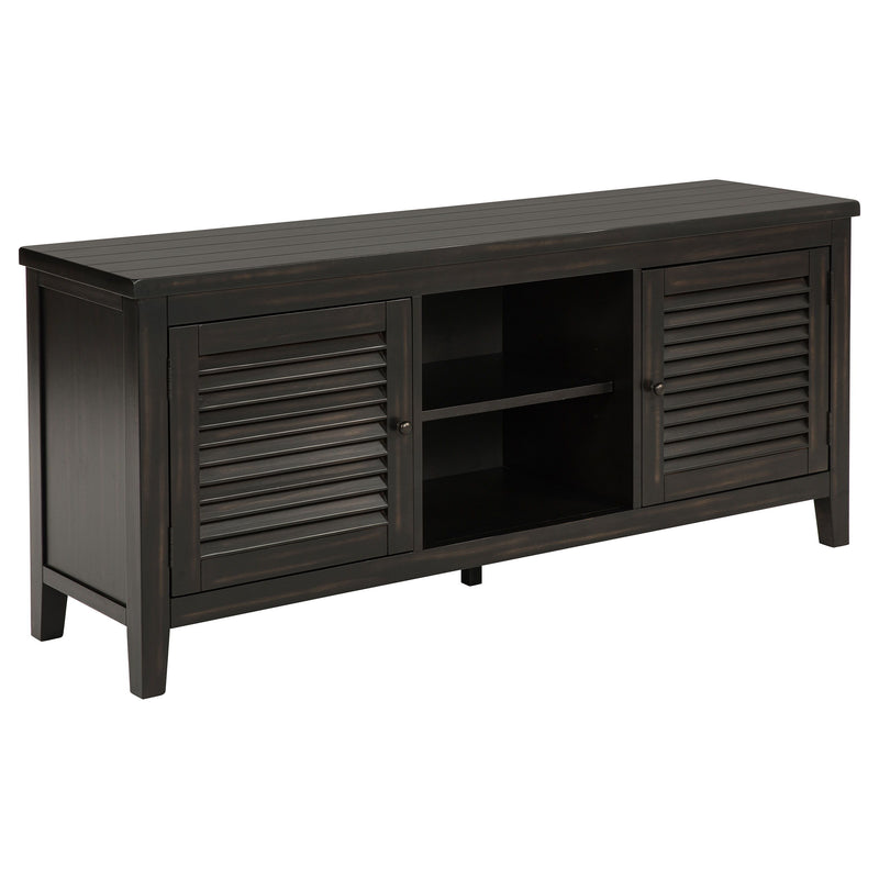 Concord - 2-Door 60" TV Stand Console - Distressed Java