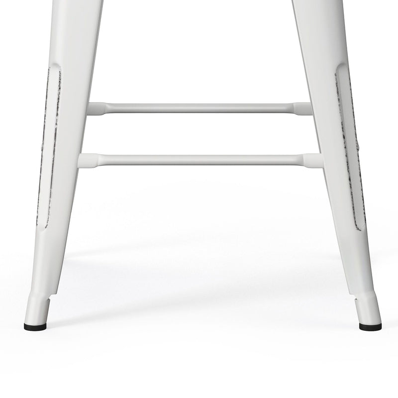 Rayne - Curved Back Metal Stool (Set of 2)