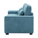 Modern Fabric Sofa With Plush Cushions, Sleek Arm Design