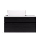 Floating Bathroom Vanity With Sink For Small Bathroom - White / Black