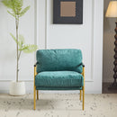 Modern Accent Chair With Plush Cushions, Cozy Seating