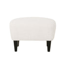 Boucle Fabric Upholstered Living Room Set With Tapered Legs - Cream - Cream