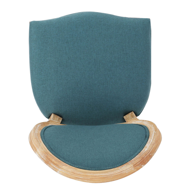 French Country Inspired Dining Chair With Iconic Round Backrest