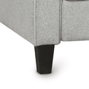 Living Room Furniture Armrest Single Sofa   and Loveseat Sofa (Light Gray)
