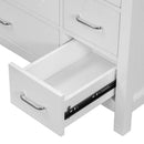 Bathroom Vanity With Ceramic Sink Combo, Abundant Storage Cabinet 2 Soft Close Doors And 5 Drawers