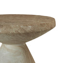 Outdoor Geometric End Table - Marble