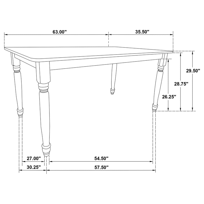 Hollyoak - Rectangular Dining Set