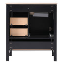 Modern Bathroom Vanity With Ceramic Sink, Solid Frame And Storage Solutions