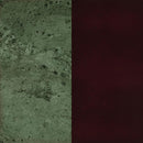 Edite - Round Marble Top Accent Side Table - Merlot