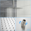 Ultra Thin Square Rainfall Shower Head Stainless Steel, Wall Or Ceiling Mount