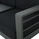Cape Coral - Modern 3 Seater Sofa With Metal Tray