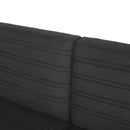 Giovanna - 3 Seater Sofa With Aluminum Frame And Water Repellence Cushions - Black