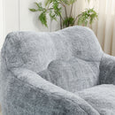 Beanbag Sofa Chair With Armrests Stuffed High Density Foam