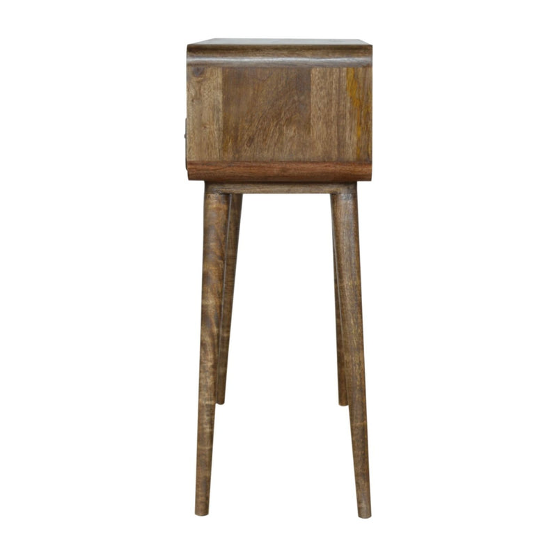 Solid Wood Curved Console Table