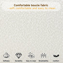 Upholstered Simple Modern Bedroom Bed With Curved Headboard