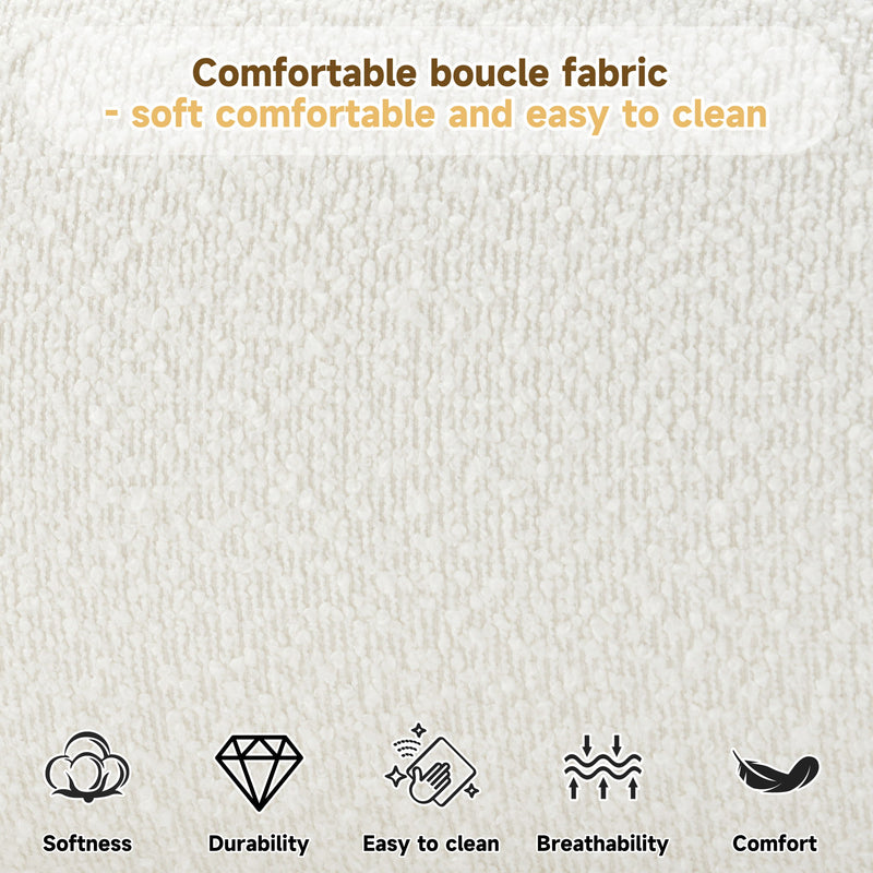 Upholstered Simple Modern Bedroom Bed With Curved Headboard