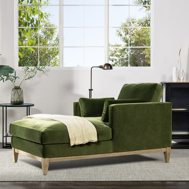 Knox - Modern Farmhouse Chaise Lounge Chair