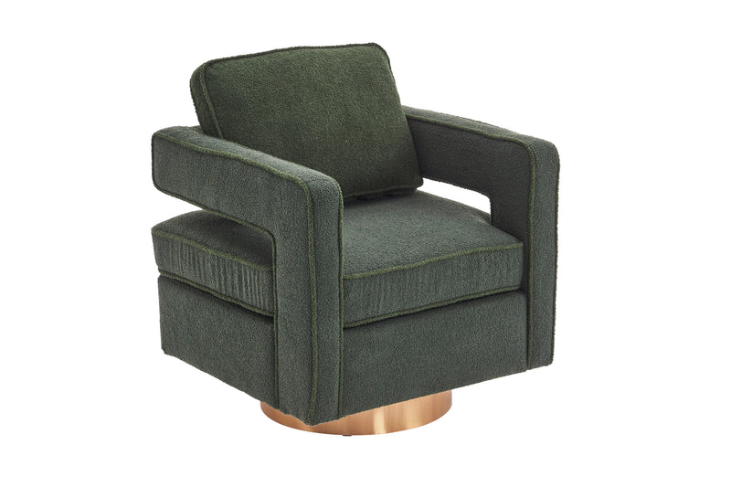 Swivel Barrel Chair For Living Room, 360 Degree Swivel Club Modern Accent Single Sofa Chair, Small Leisure Arm Chair For Nursery, Hotel, Bedroom, Office