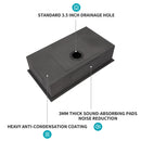 Modern Undermount Stainless Steel Kitchen Sink 16 Gauge, Deep Single Bowl