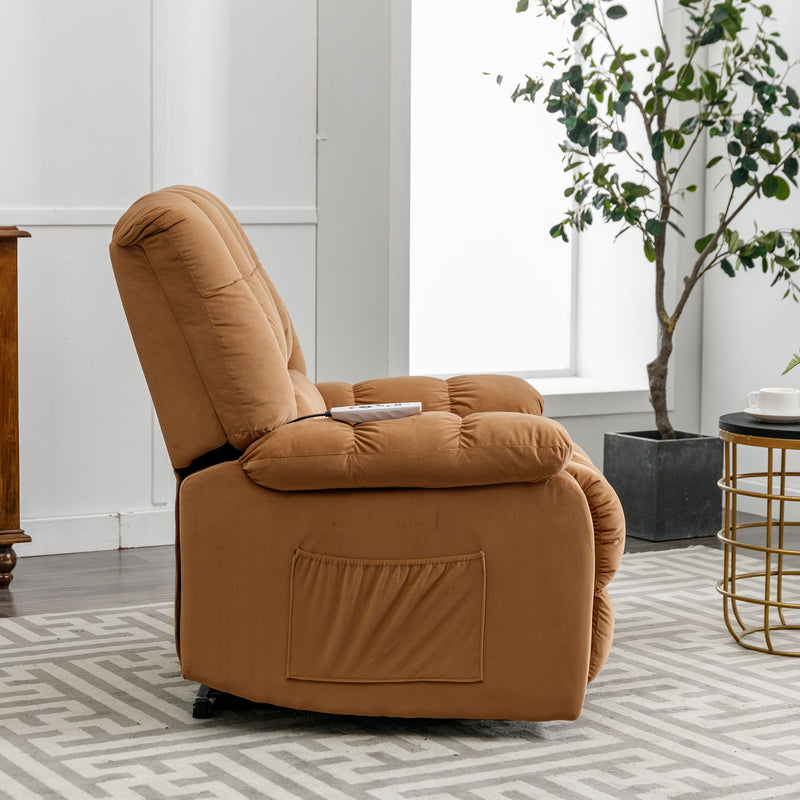 Massage Recliner Chair Electric Power Lift Recliner Chairs With Heat, Vibration, Side Pocket For Living Room Bedroom