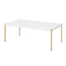 Otrac - Coffee Table - White & Gold