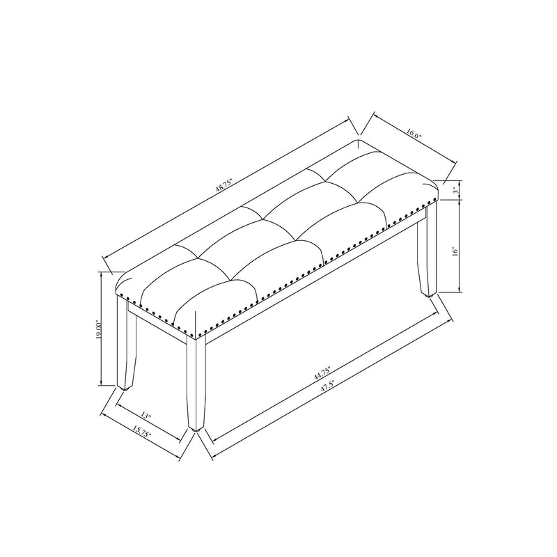 Oceanic - Dining Bench - Grey