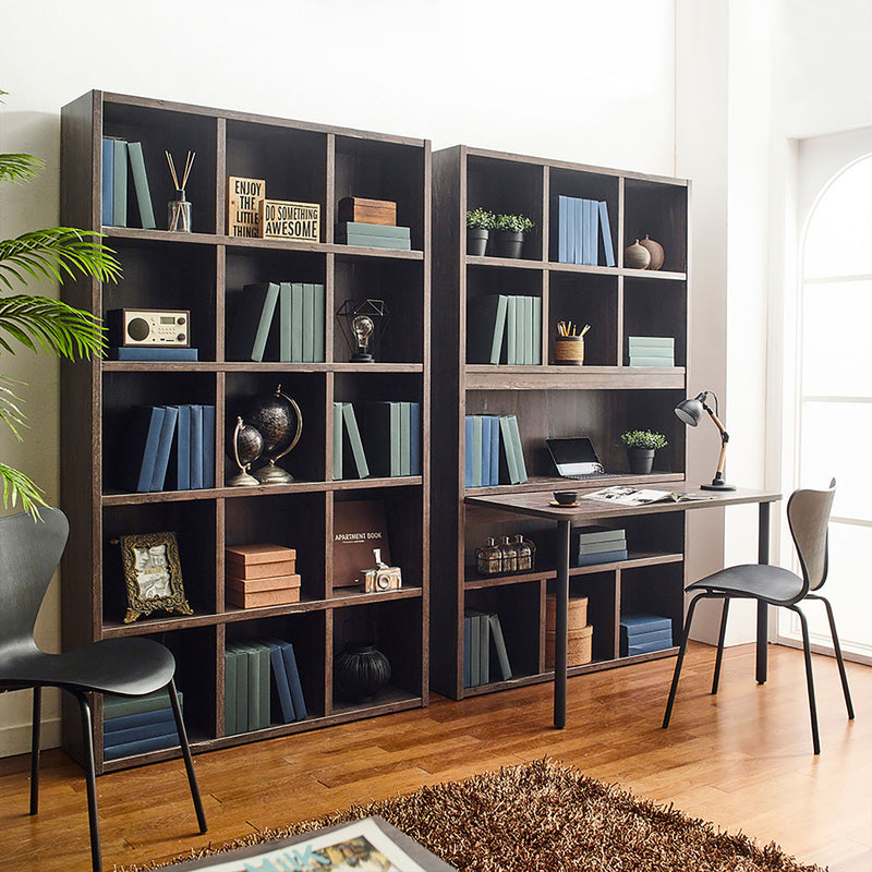 Perrisk - Desk With Bookcase