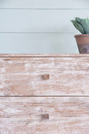 TV Console With Cane Doors - Multicolor