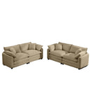Elegant Corduroy Oversized Sectional Sofa Set With Deep Seats And Flexible Layout