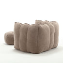 Soft Chenille Bean Bag Chair With High Resilient Foam