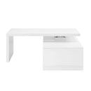 Buck II - Coffee Table With Swivel Top - White & Black High Gloss