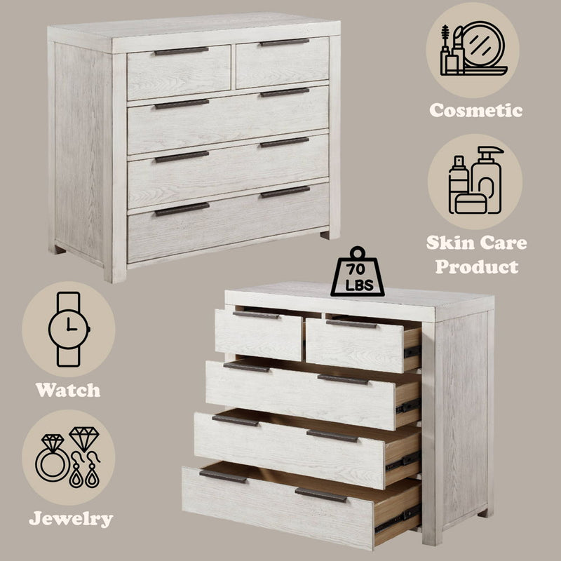 Celerina - Chest - Weathered White Finish