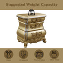 Seville - Nightstand - Gold Finish - Atlantic Fine Furniture Inc