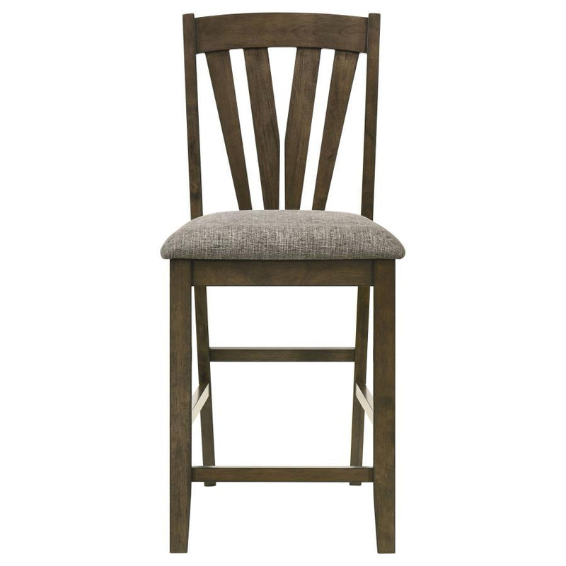 Canfield - 5 Piece Counter Height Dining Set - Brown