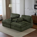 Double Chaise Lounge Chair, Oversized Upholstered Sleeper Cloud Couch