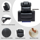 Power Recliner Theater Chair With Cooling Cup Holder, Bluetooth Speaker, LED Lights, USB Ports