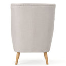 Club Chair With Rubberwood Legs