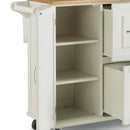 Blanche - Kitchen Cart - Solid Wood Top