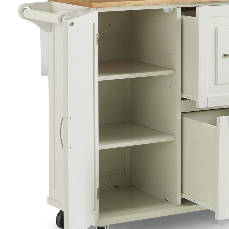 Blanche - Kitchen Cart - Solid Wood Top
