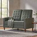 Manville - Contemporary Tufted Loveseat Pushback Recliner