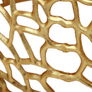 Modern Glam Mesh Coffee Table With Accents And - Gold