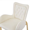 Velvet Fabric Counter Height Bar Stools (Set of 2)